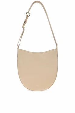 FERRAGAMO beige Shoulder bag `Noth-South Hobo Medium`