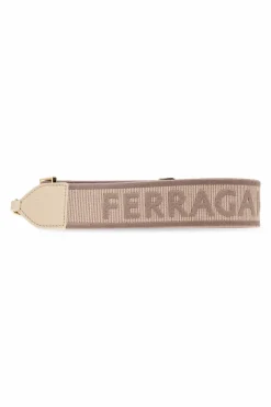 FERRAGAMO beige Shoulder bag `Noth-South Hobo Medium`
