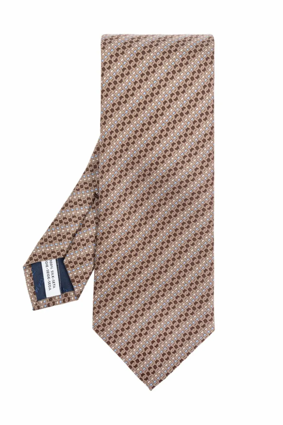 FERRAGAMO beige Silk tie