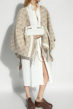 FERRAGAMO beige Wool poncho