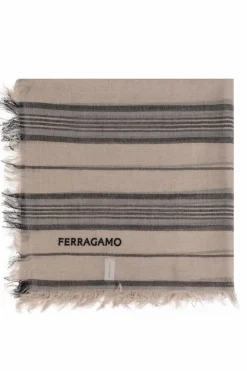 FERRAGAMO beige Wool Shawl