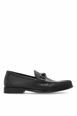 FERRAGAMO BLACK "Alain" loafers shoes