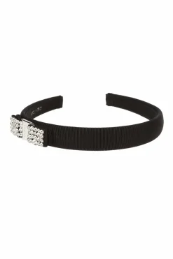 FERRAGAMO BLACK Appliqued headband