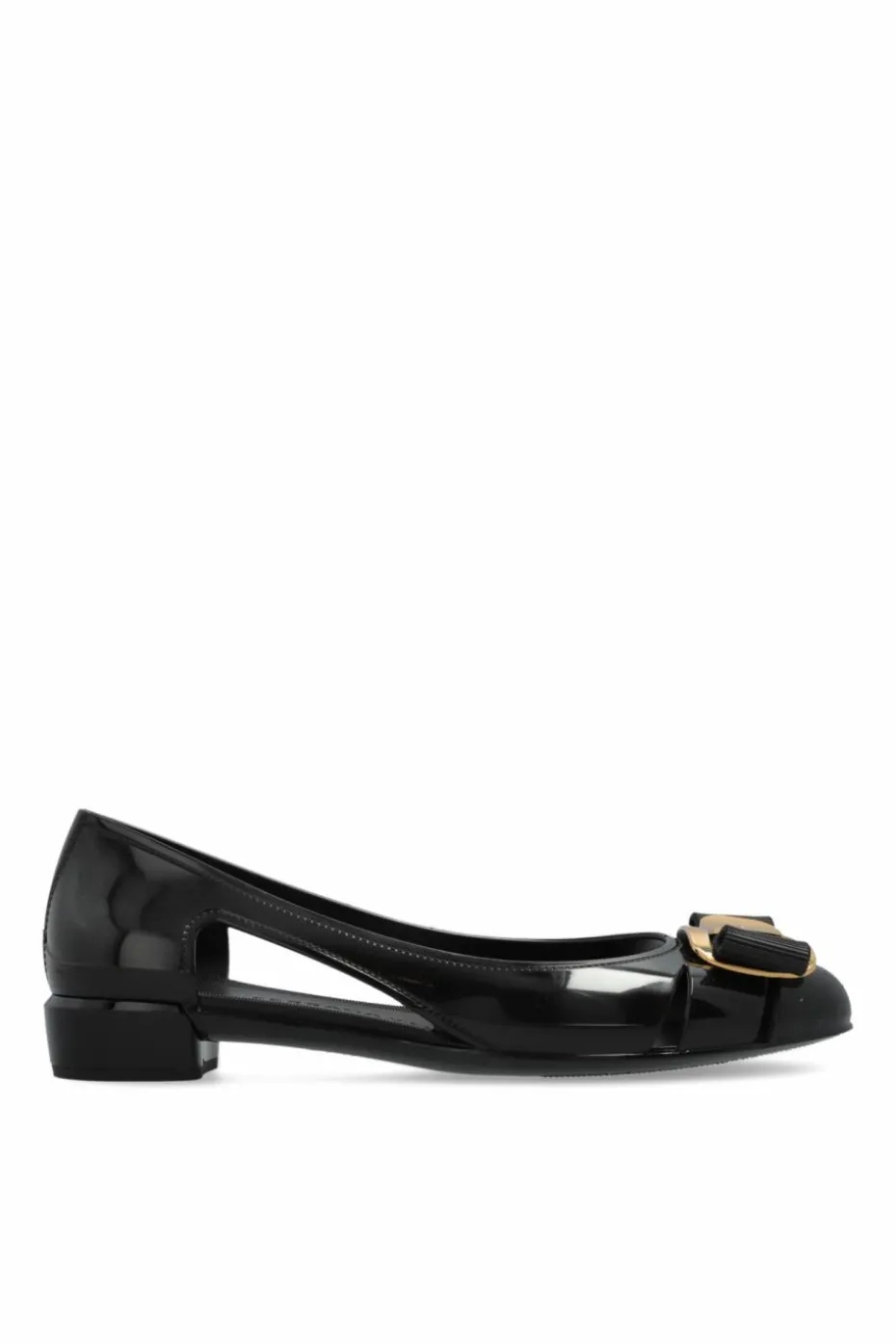 FERRAGAMO BLACK Ballet Flats "Nara"