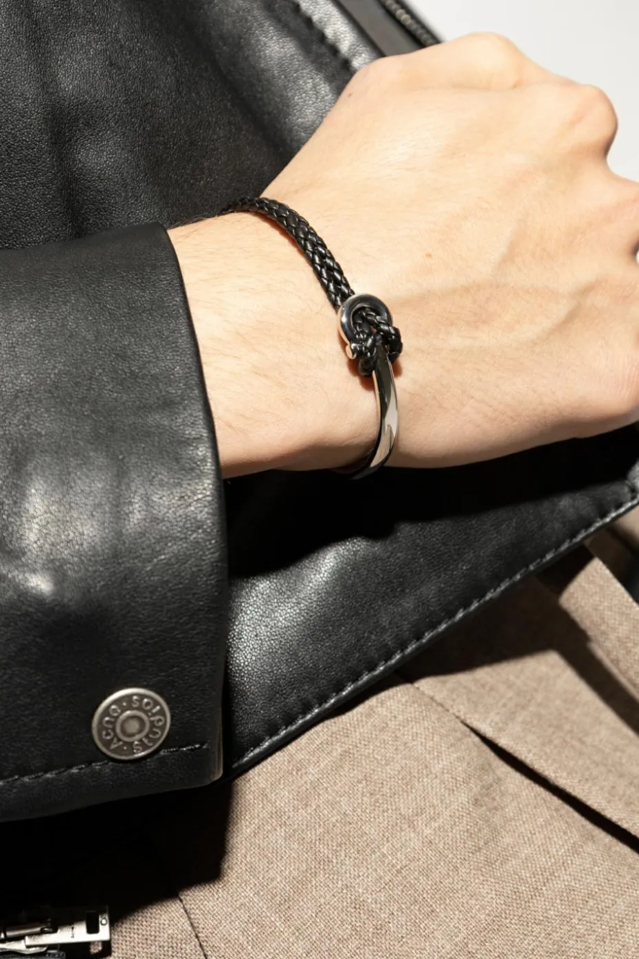 FERRAGAMO BLACK Bracelet with logo
