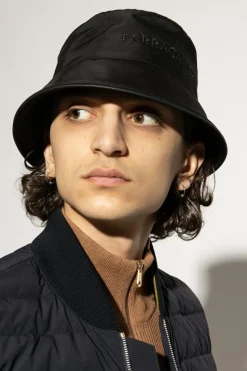FERRAGAMO BLACK Bucket hat