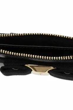 FERRAGAMO BLACK Card case with bow