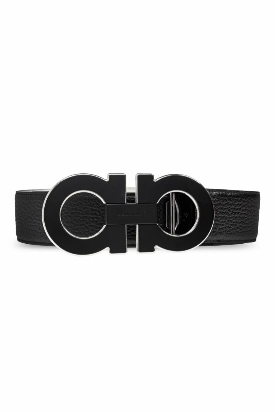 FERRAGAMO BLACK Double-sided belt
