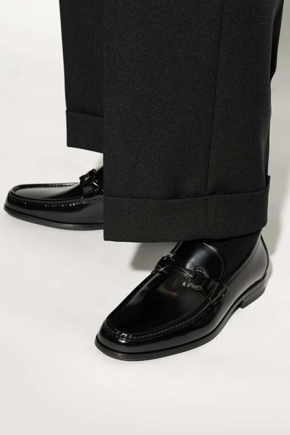 FERRAGAMO BLACK FERRAGamo `Grandioso` loafers
