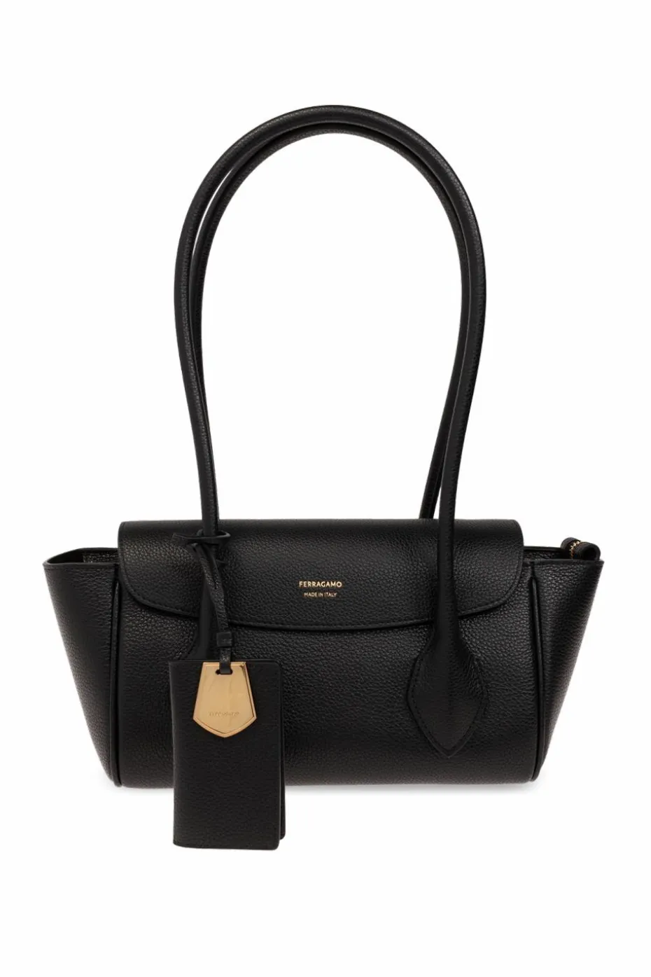 FERRAGAMO BLACK ‘Firenze Small’ Shoulder Bag