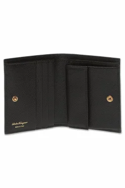 FERRAGAMO BLACK ‘Gancini’ wallet
