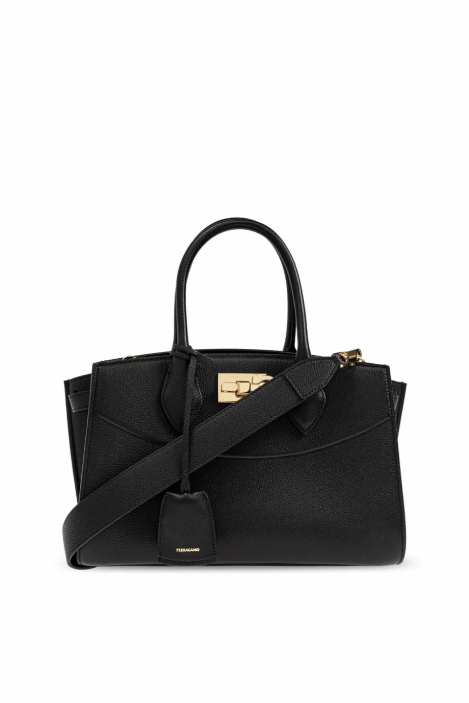 FERRAGAMO BLACK Handbag "Studio Soft Small"