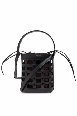 FERRAGAMO BLACK Handheld bucket bag