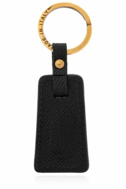 FERRAGAMO BLACK Keychain with logo