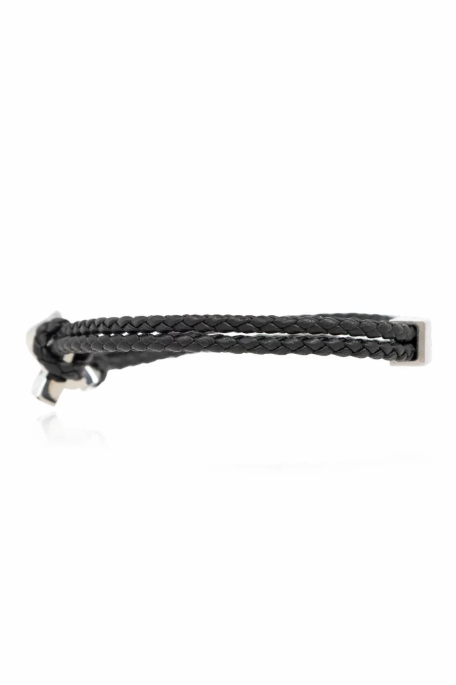 FERRAGAMO BLACK Leather bracelet