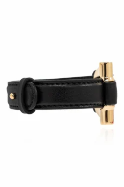 FERRAGAMO BLACK Leather bracelet