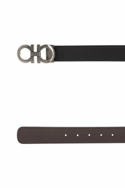 FERRAGAMO BLACK Leather Belt