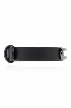 FERRAGAMO BLACK Leather bracelet