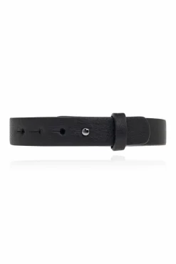 FERRAGAMO BLACK Leather bracelet