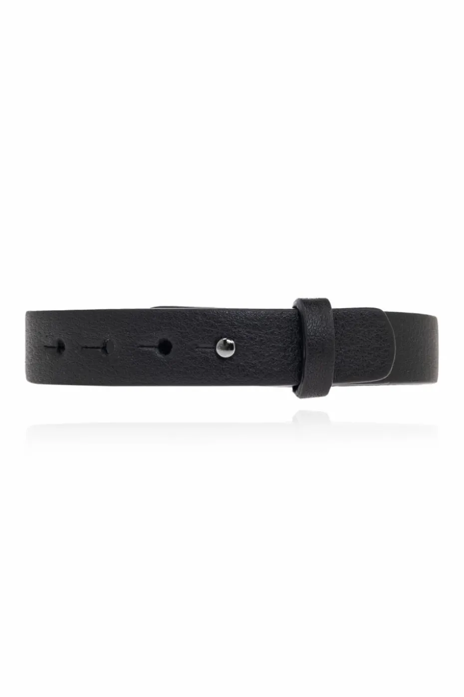 FERRAGAMO BLACK Leather bracelet