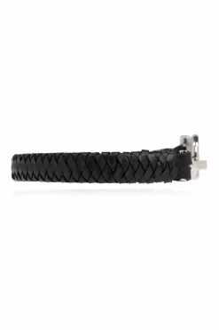 FERRAGAMO BLACK Leather bracelet