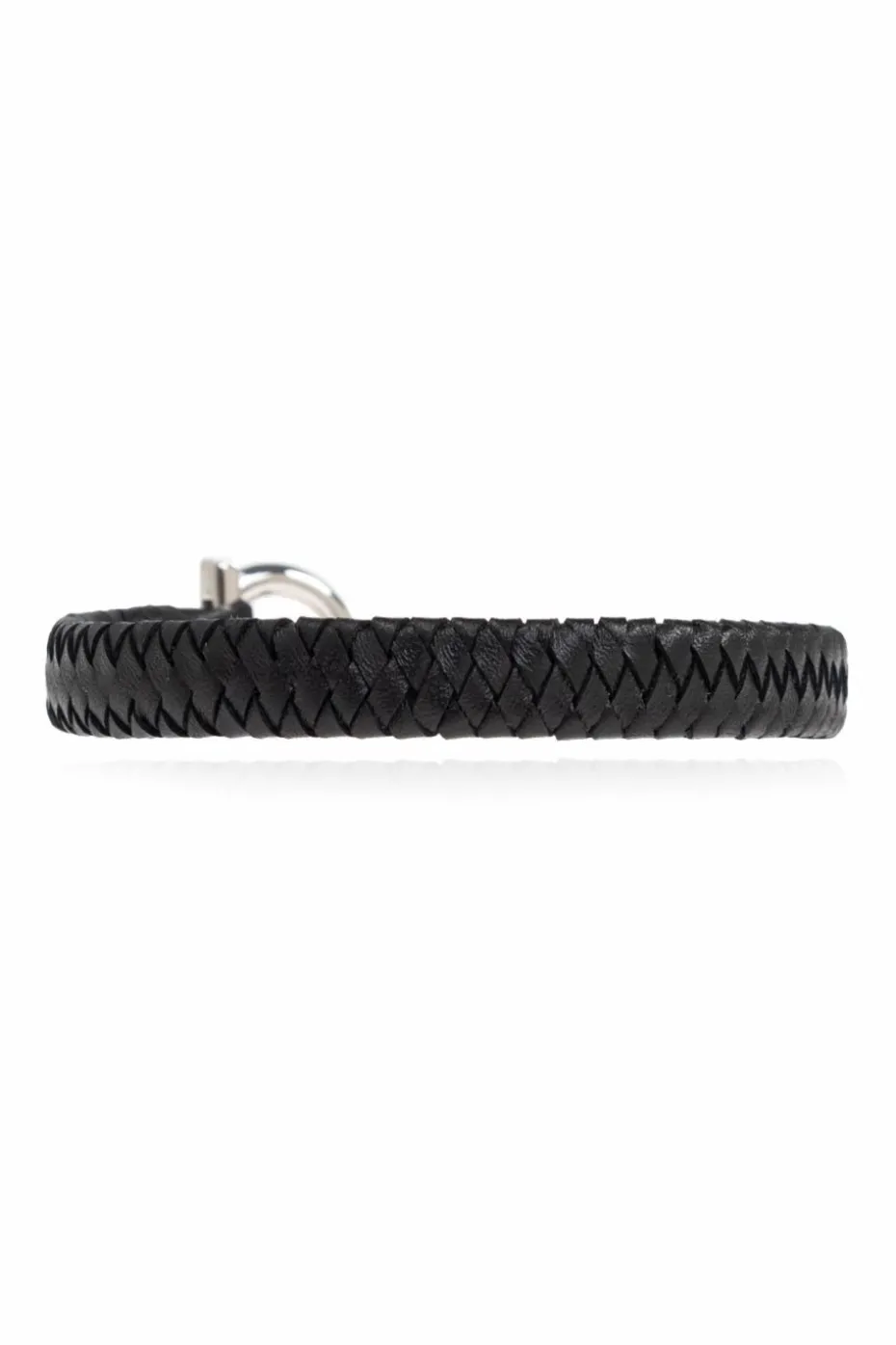 FERRAGAMO BLACK Leather bracelet