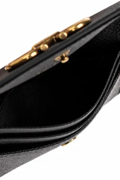 FERRAGAMO BLACK Leather card case