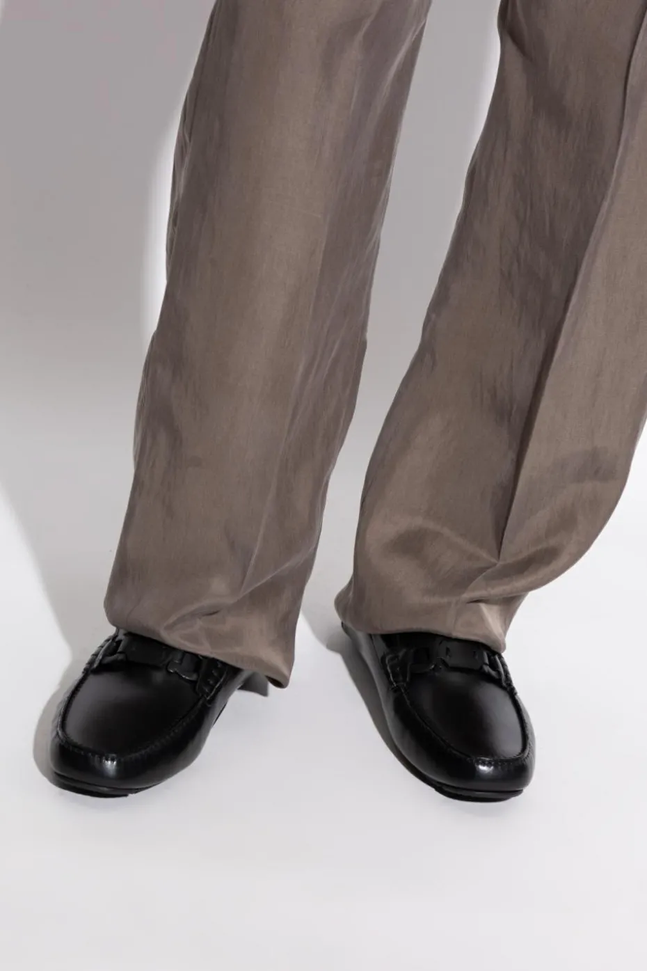 FERRAGAMO BLACK Leather shoes Byte