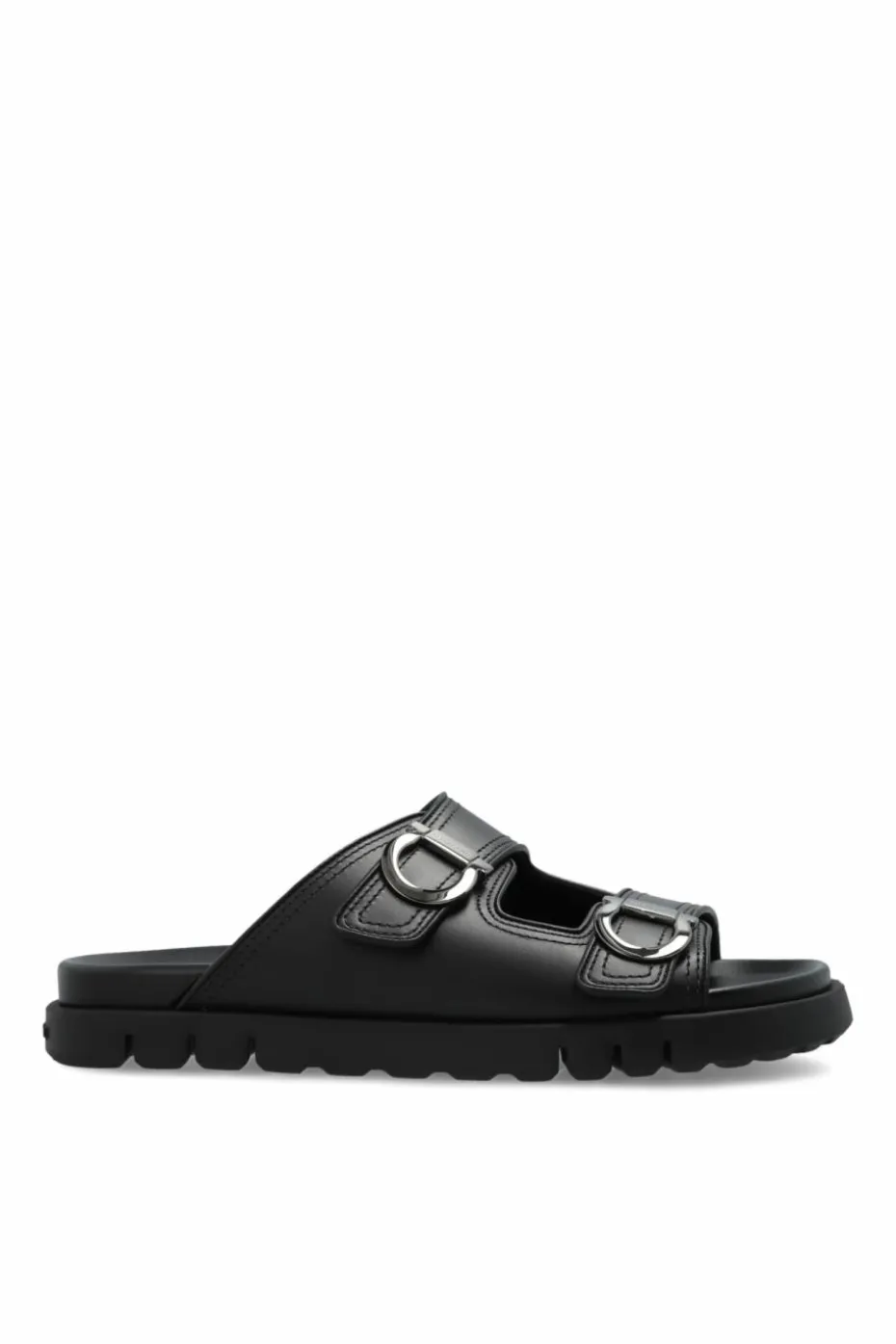 FERRAGAMO BLACK Leather sandals Colly