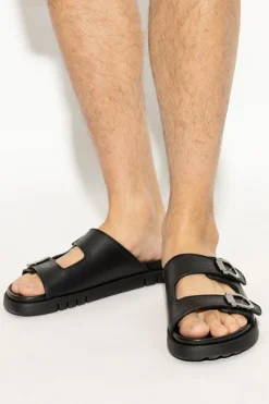 FERRAGAMO BLACK Leather sandals Colly