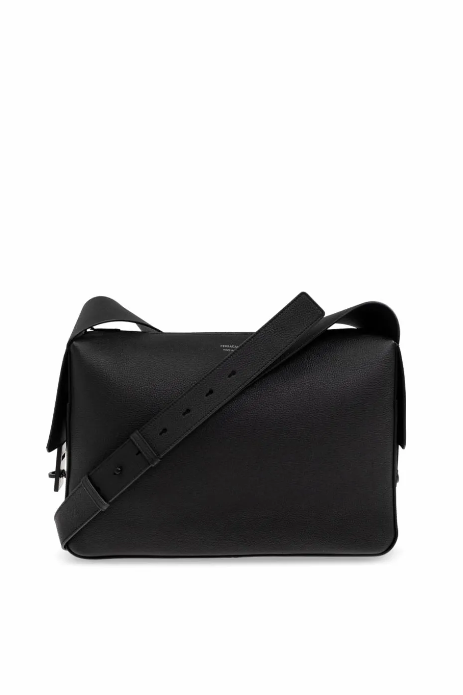 FERRAGAMO BLACK Leather shoulder bag