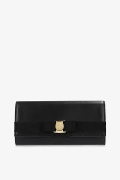 FERRAGAMO BLACK Leather wallet