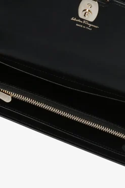 FERRAGAMO BLACK Leather wallet
