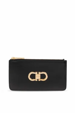FERRAGAMO BLACK Leather wallet