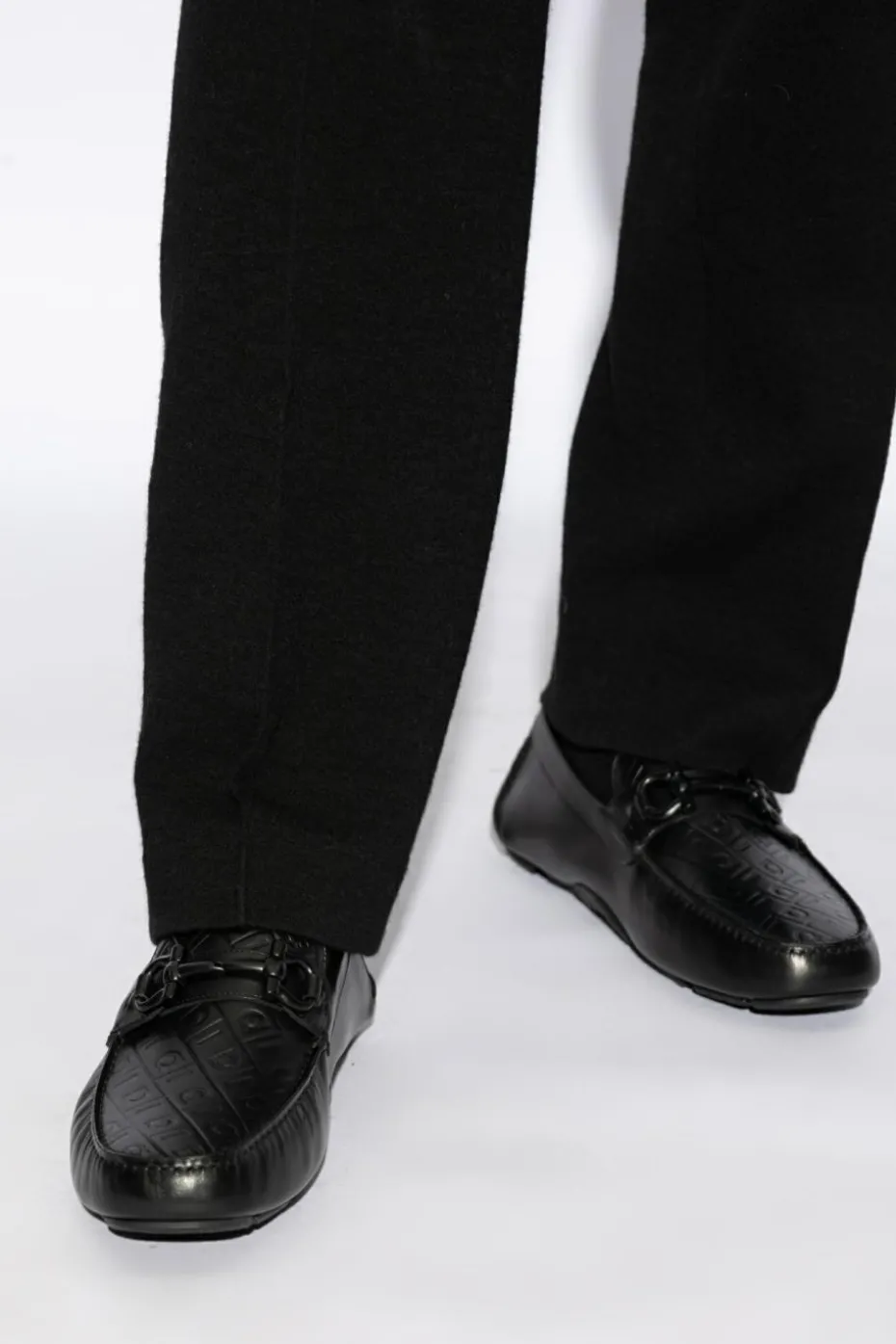 FERRAGAMO BLACK Loafers Parigi New