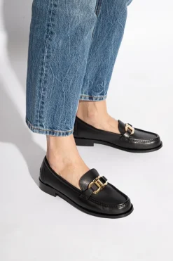 FERRAGAMO BLACK ‘Maryan’ leather shoes