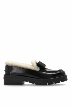 FERRAGAMO BLACK Mirty type loafers shoes