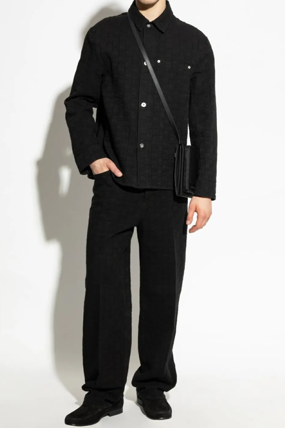 FERRAGAMO BLACK Monogram jeans