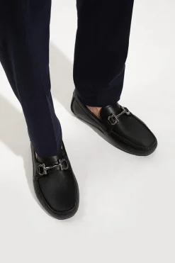 FERRAGAMO BLACK ‘Parigi’ moccasins