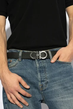 FERRAGAMO BLACK Reversible belt