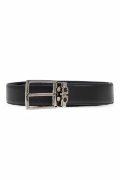 FERRAGAMO BLACK Reversible belt