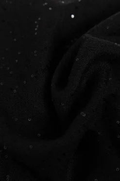 FERRAGAMO BLACK Scarf with shimmering sequins