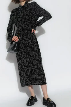FERRAGAMO BLACK Sequin dress