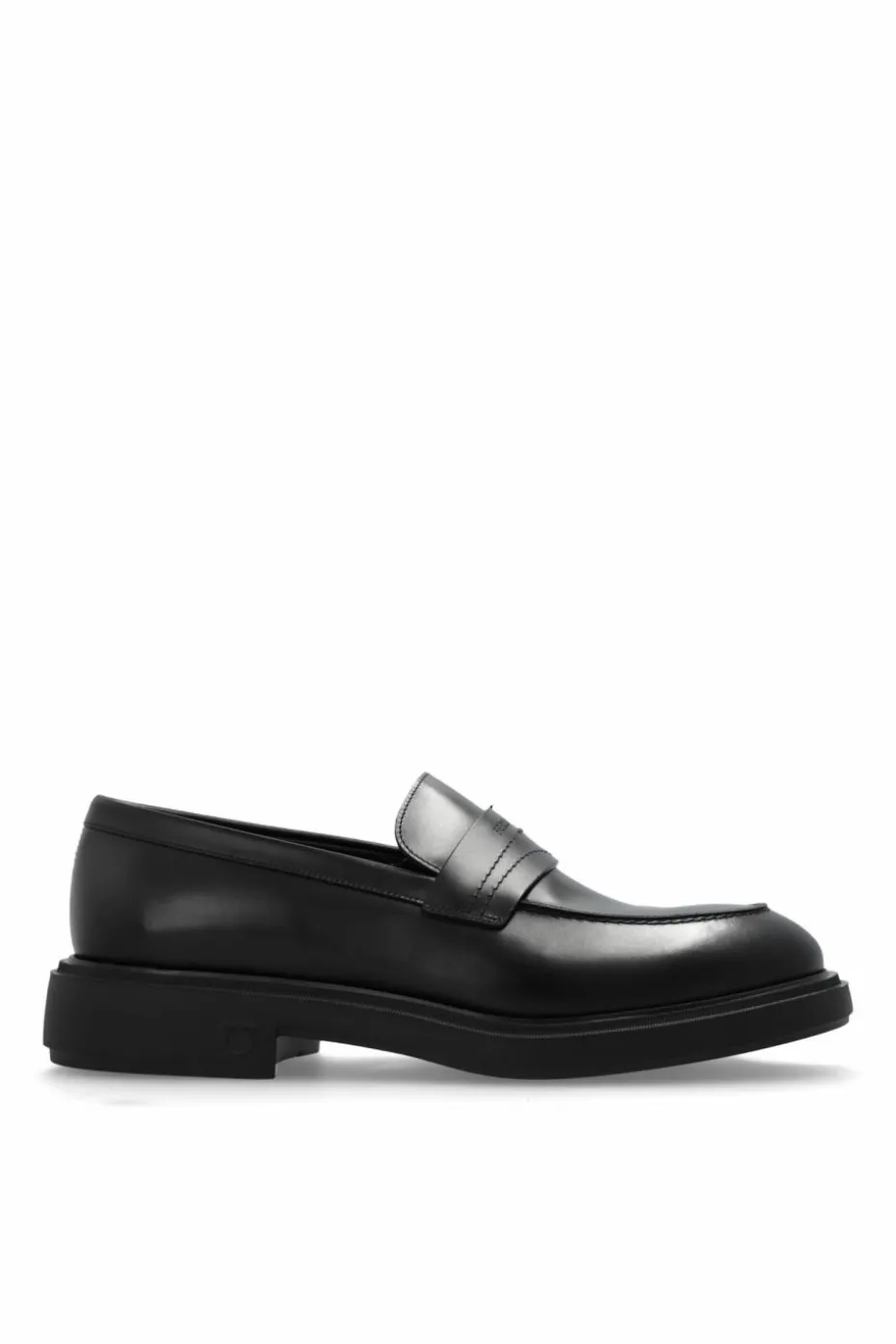 FERRAGAMO BLACK Shoes Caligola type loafers