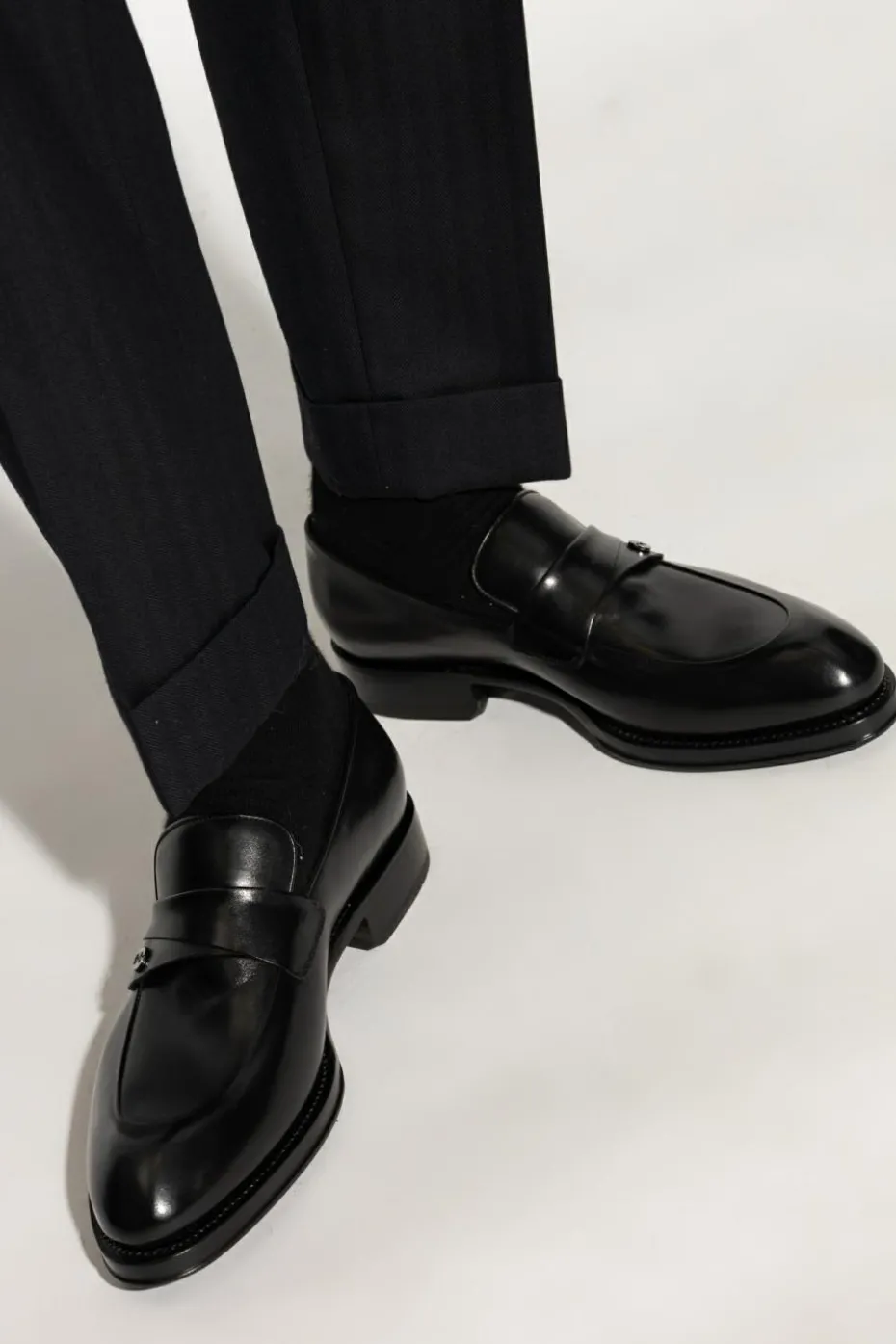 FERRAGAMO BLACK Shoes `Cantore`