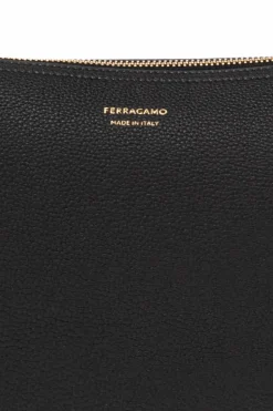 FERRAGAMO BLACK Shoulder bag Smile Medium