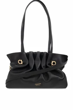 FERRAGAMO BLACK Shoulder bag Pierc Small