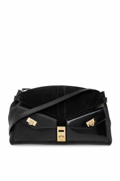 FERRAGAMO BLACK Shoulder bag Hug Large
