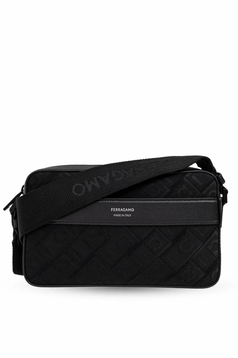 FERRAGAMO BLACK Shoulder Bag with Logo