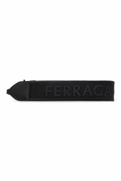 FERRAGAMO BLACK Shoulder bag `Noth-South Hobo Medium`